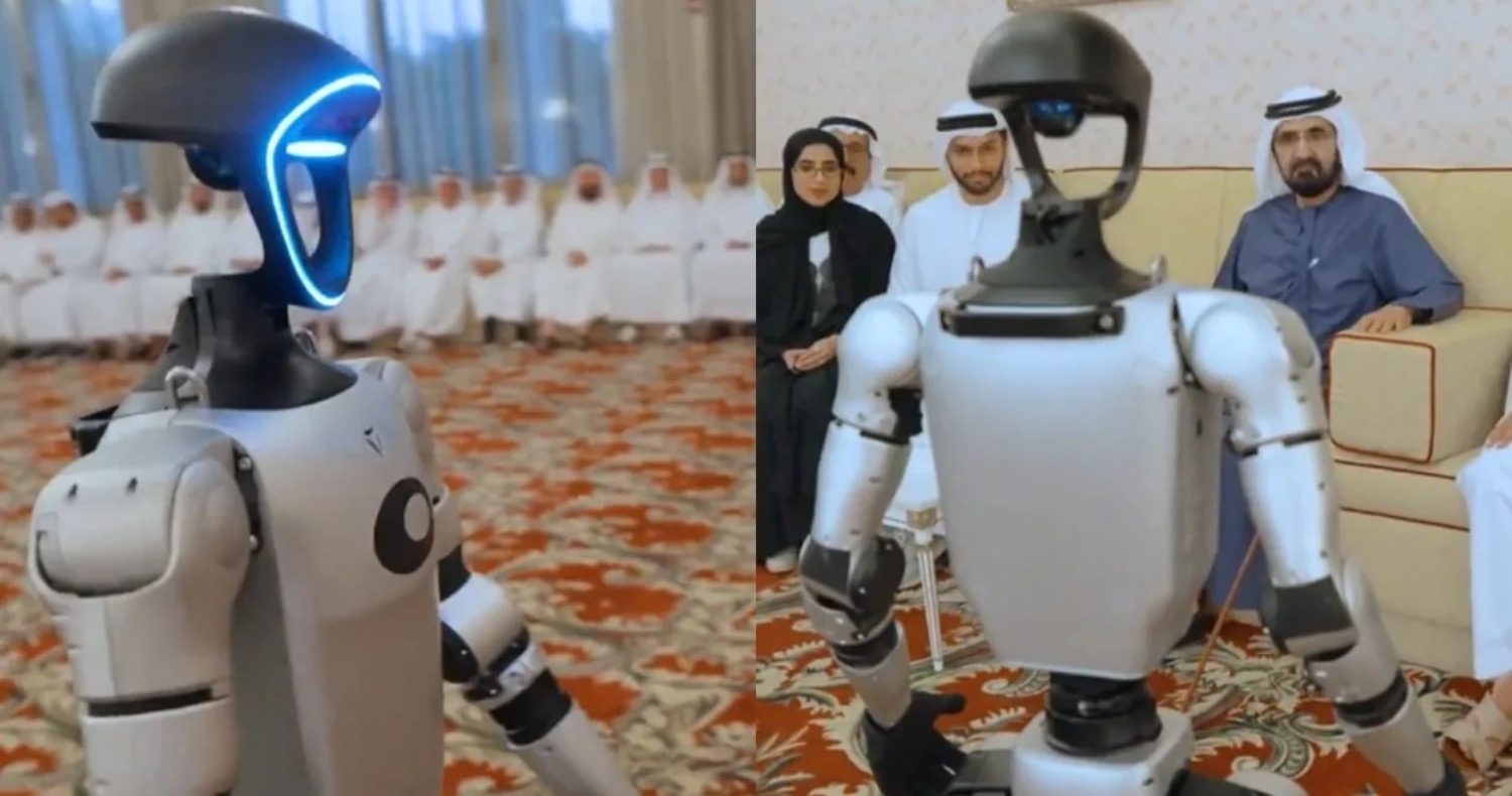 Roboter begrüßt Dubais Herrscher – Hightech-Show der Zukunft | Die Geissens Real Estate | Luxus Immobilien mit Carmen und Robert Geiss – Die Geissens in Dubai